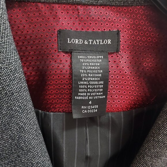 Lord & Taylor Grey Academy Blazer - Picture 4 of 9